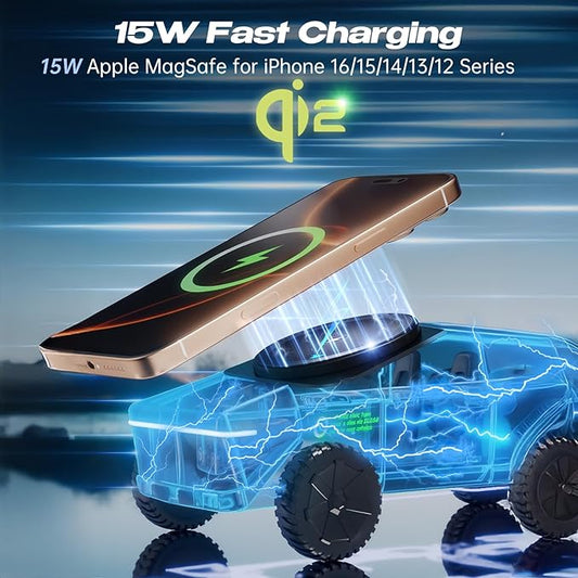 🔋 Cybertruck-Style Qi2 Fast Wireless Charging Dock