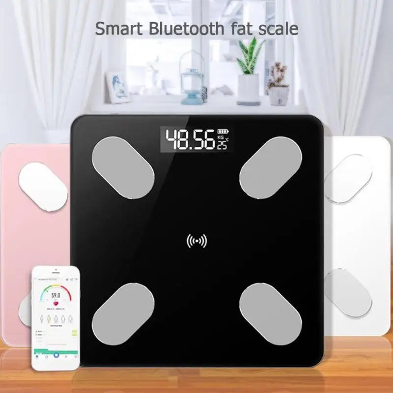 ⚖️ Smart Digital Body Fat Scale 🔵 Bluetooth LCD Body Composition Analyzer 📱