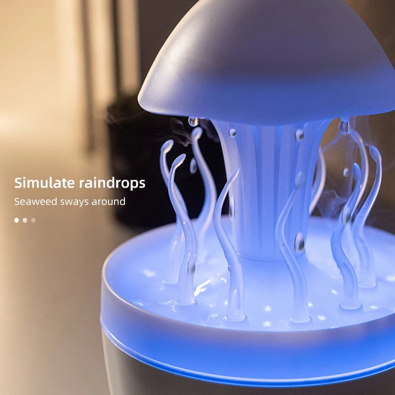 Cute Rain Cloud Diffuser 🌧️ | Deep Sea Elf Humidifier 🍄 | Relaxing LED Night Lamp 💫