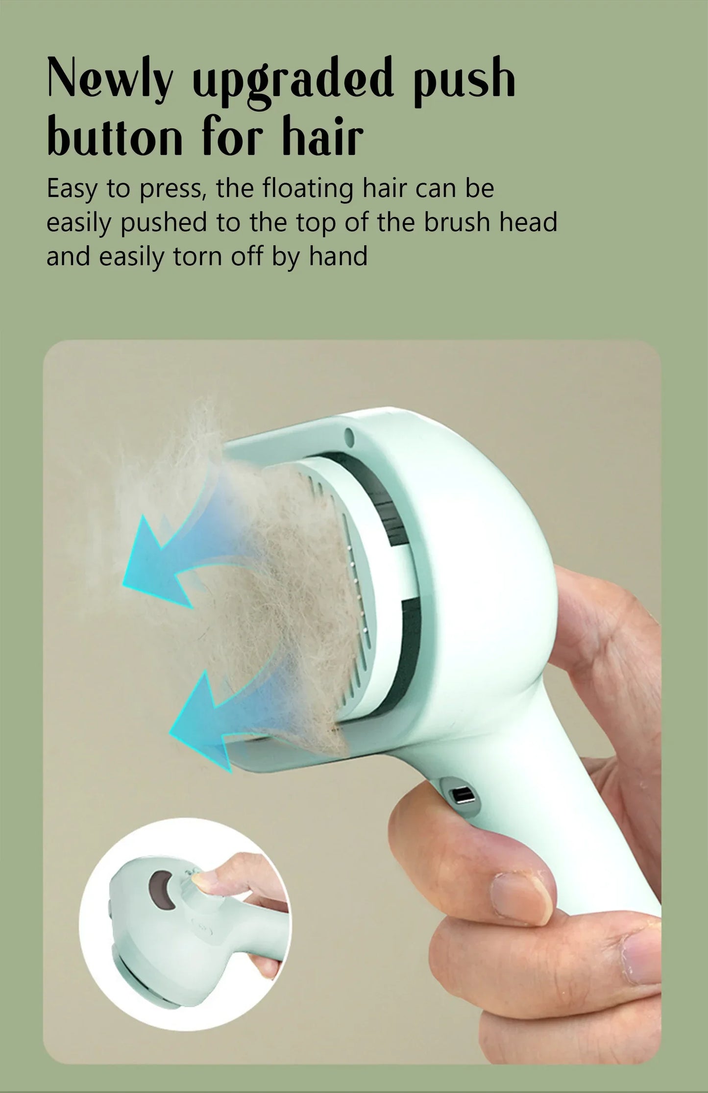 Pet Steam Spray Comb 🐾💦 – Grooming, Dematting & Massage Brush for Cats & Dogs