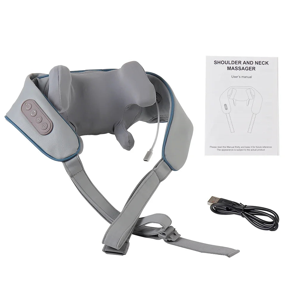 Neck & Shoulder Massager ๐โโ๏ธ | Wireless Kneading with Heat ๐ฅ