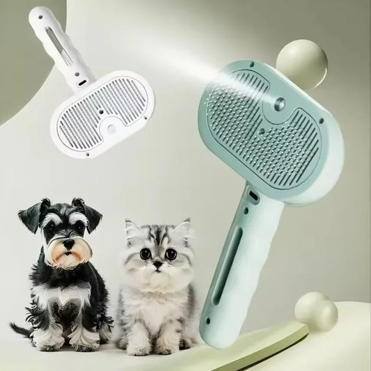 Pet Steam Spray Comb 🐾💦 – Grooming, Dematting & Massage Brush for Cats & Dogs