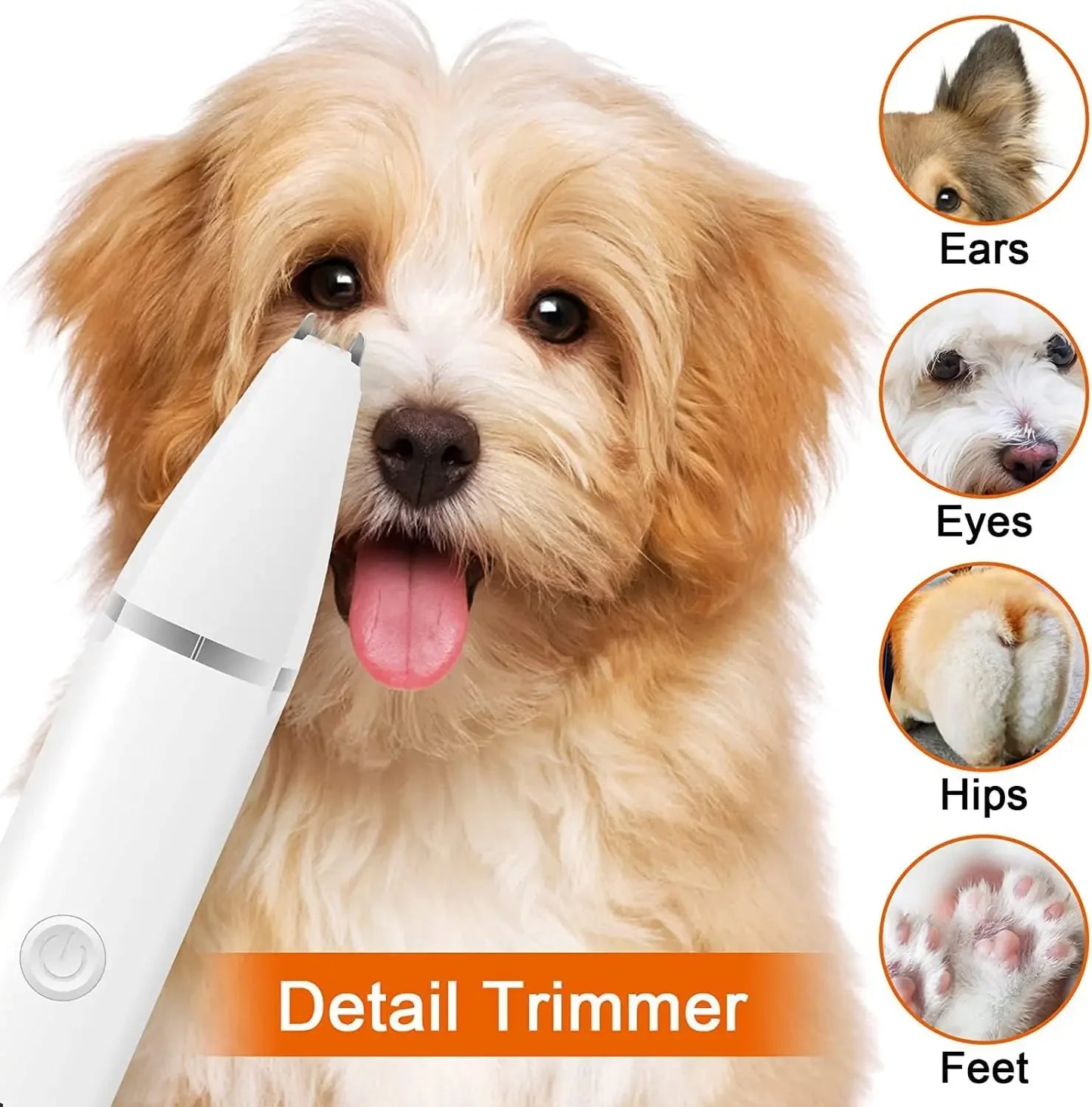 🐶🐱 Pet Grooming Kit Low Noise Clippers Rechargeable Nail Grinder