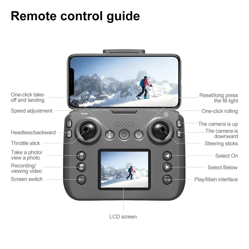 "Xiaomi Mijia MINI V666 4K Drone – 5G Wi-Fi RC Quadcopter with Obstacle Avoidance 🌍✨.