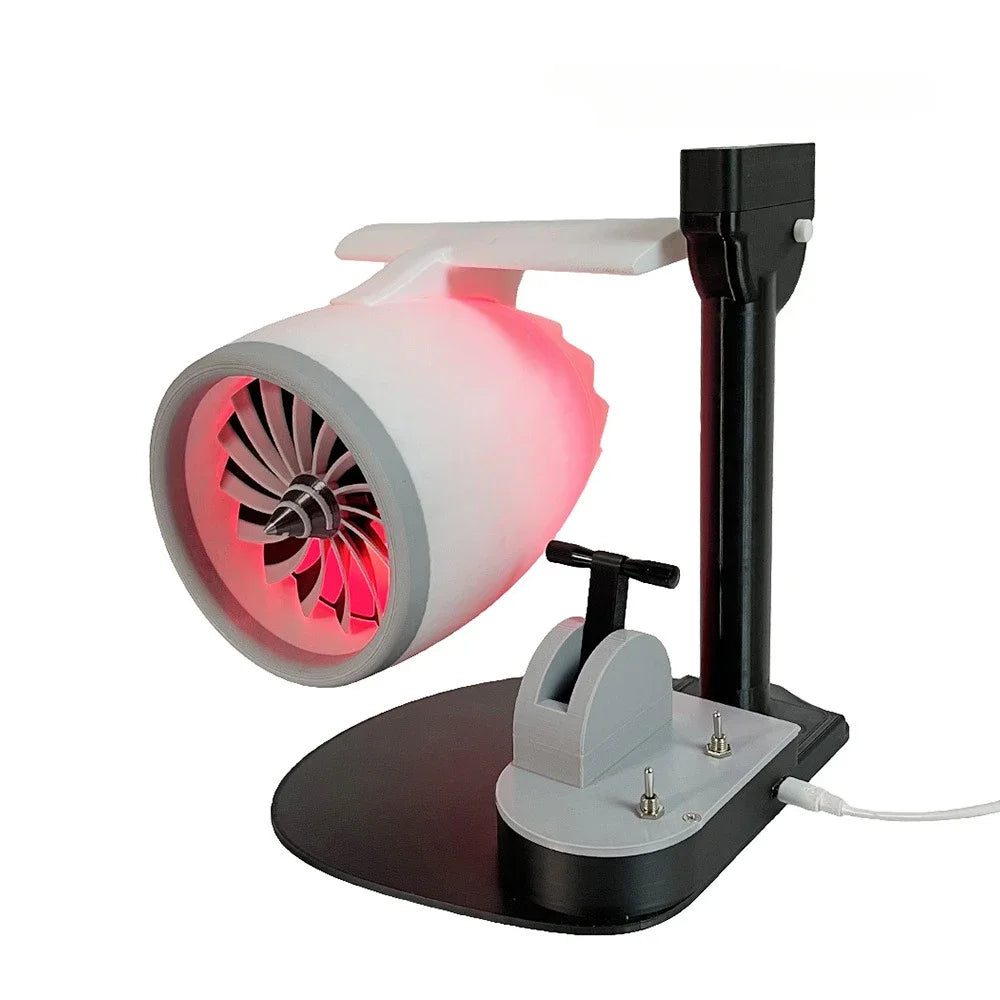 ✈️3-in-1 Jet Engine Turbofan Model Kit – 3D-Printed Desktop Display with Wireless Charger & Built-In Humidifier 📱💨| Premium Aviation-Inspired Tech Gift