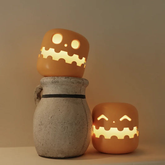 👻 Cute Ghost Night Light 💡 Rechargeable Halloween Cartoon Lamp | Kids Bedside Light & Room Décor