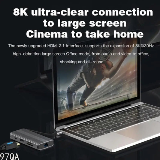 🖥️⚡ 97QA USB-C Hub | HDTV + Gigabit LAN + PD100W