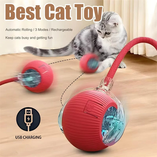 🐱 Smart Interactive Cat Toy Ball –  Motion Activated 🎮 Hide & Seek Fun   Indoor Play
