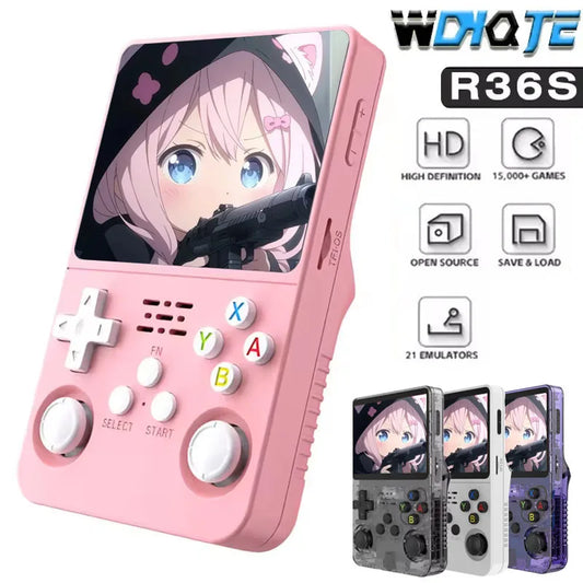 WDYQJE R36S Handheld Game Console 🎮64GB / 128GB 15000 Games