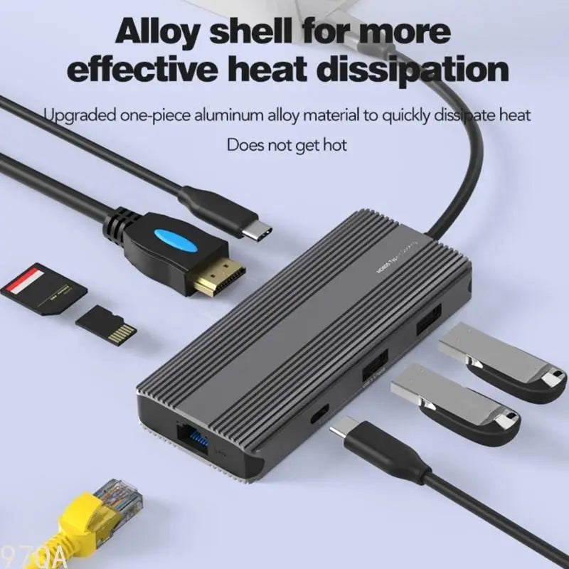 🖥️⚡ 97QA USB-C Hub | HDTV + Gigabit LAN + PD100W