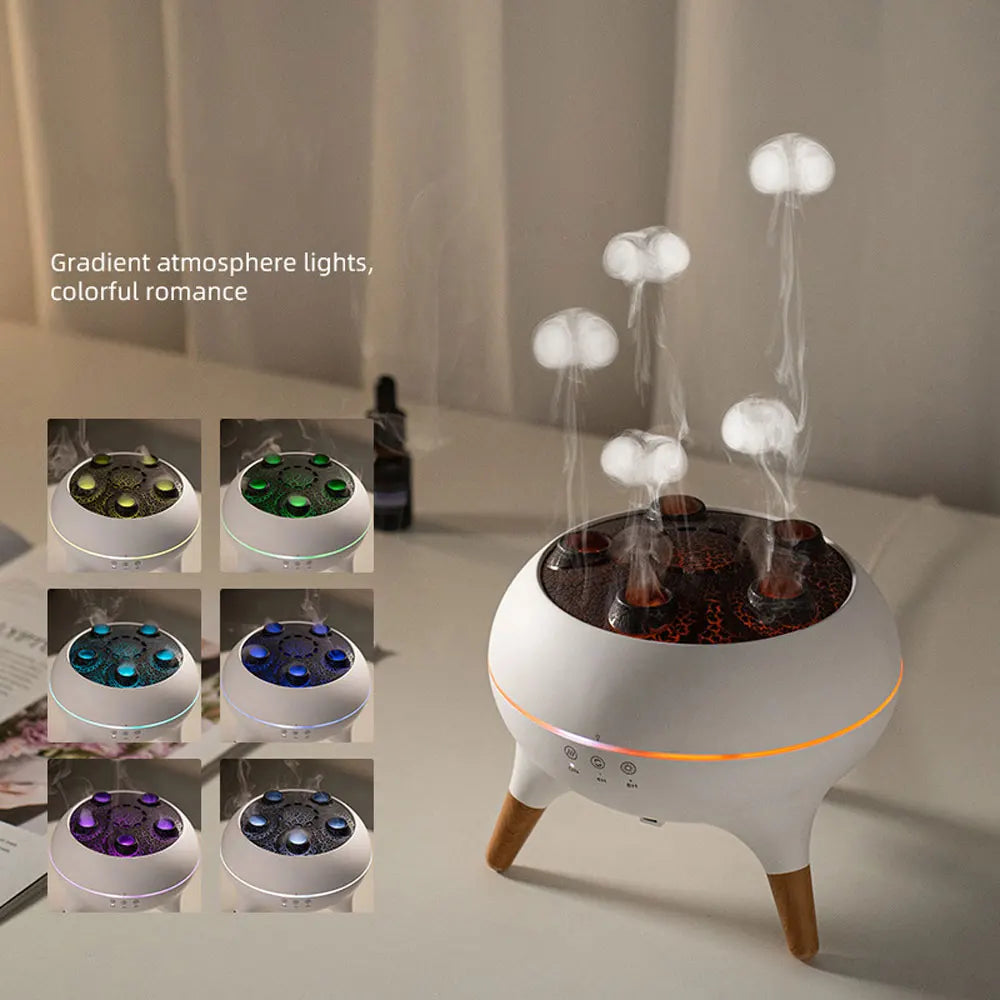 π§ 250ml Jellyfish Air Humidifier & LED Diffuser β Quiet Mist Maker with Remote & Night Light