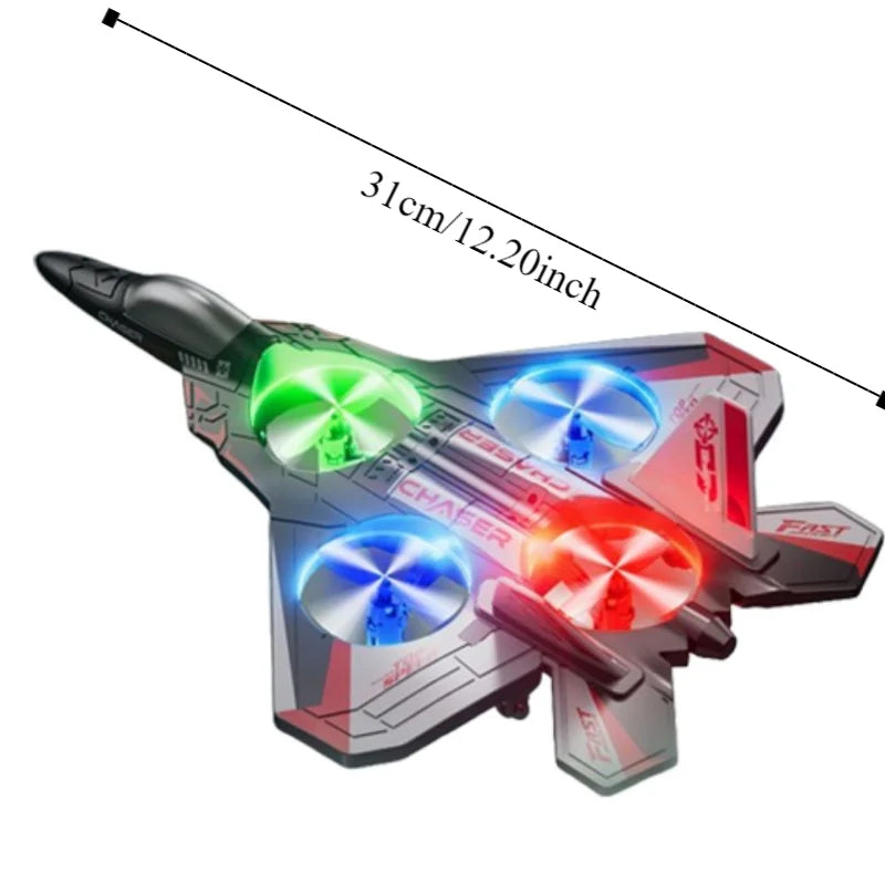 ⚡️4-Motor RC Foam Jet Fighter ✈️ | Gravity-Sensing, Stunt-Ready & Rechargeable