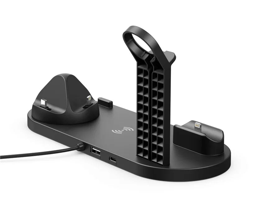 30W 7 in 1 Wireless Charger Stand Pad For iPhone 15-11 Pro Max Apple Watch Airpods Pro iWatch 8 7 Fast Charging Dock Station