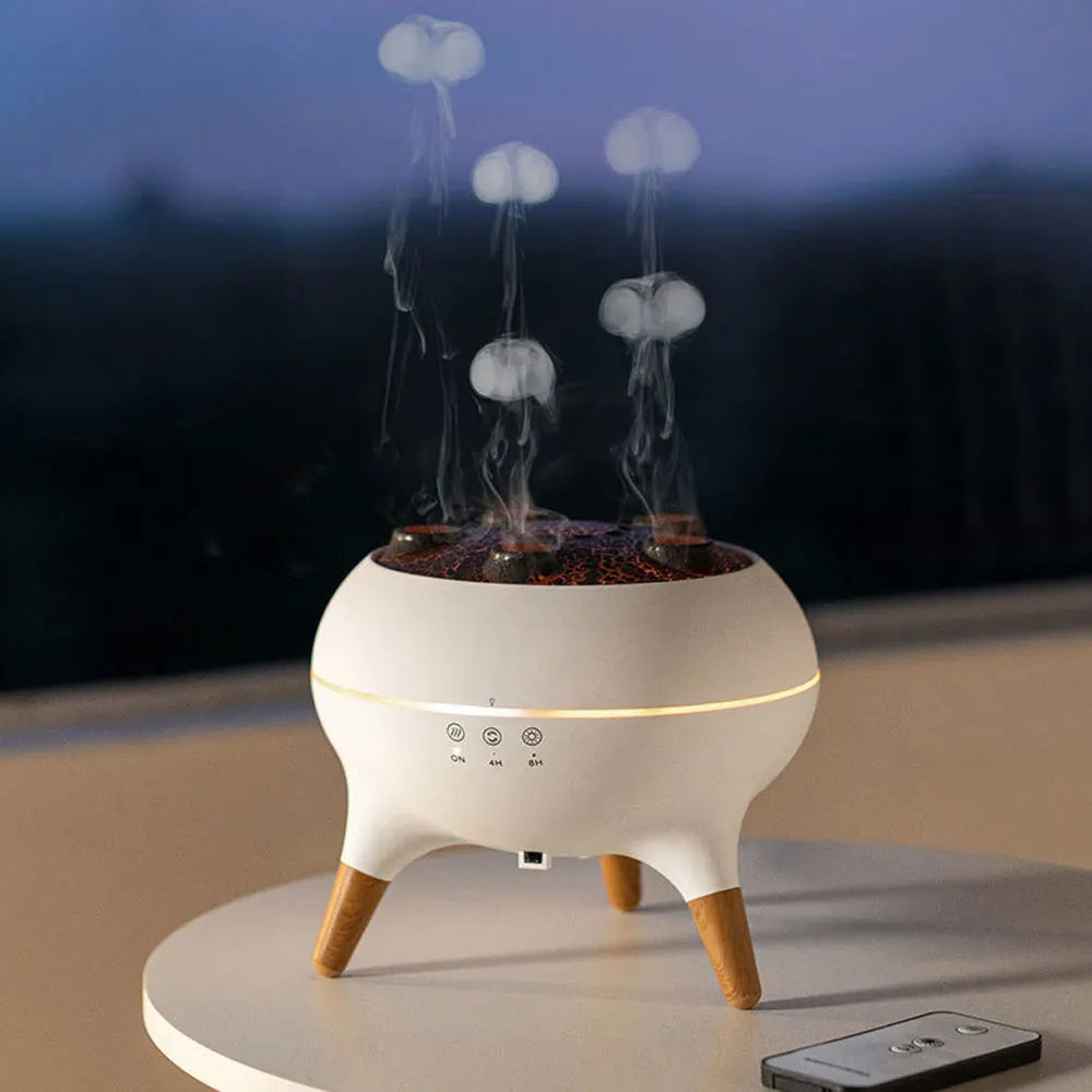 π§ 250ml Jellyfish Air Humidifier & LED Diffuser β Quiet Mist Maker with Remote & Night Light