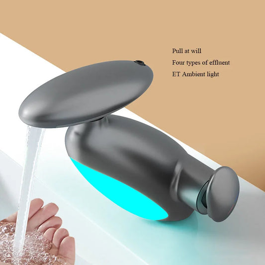 ✨🚿 4-Mode LED Pull-Out Basin Faucet