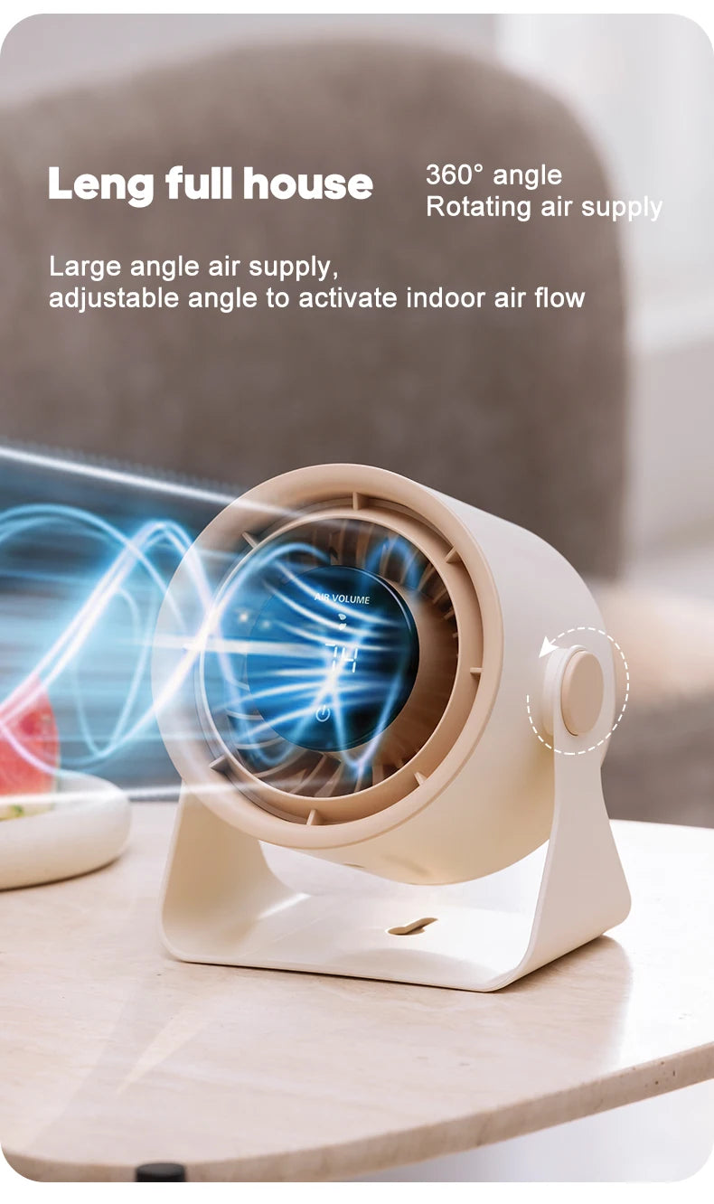 🌬️ Portable USB Fan 🔋 100 Speeds, Quiet & Adjustable for Home & Outdoor ✨