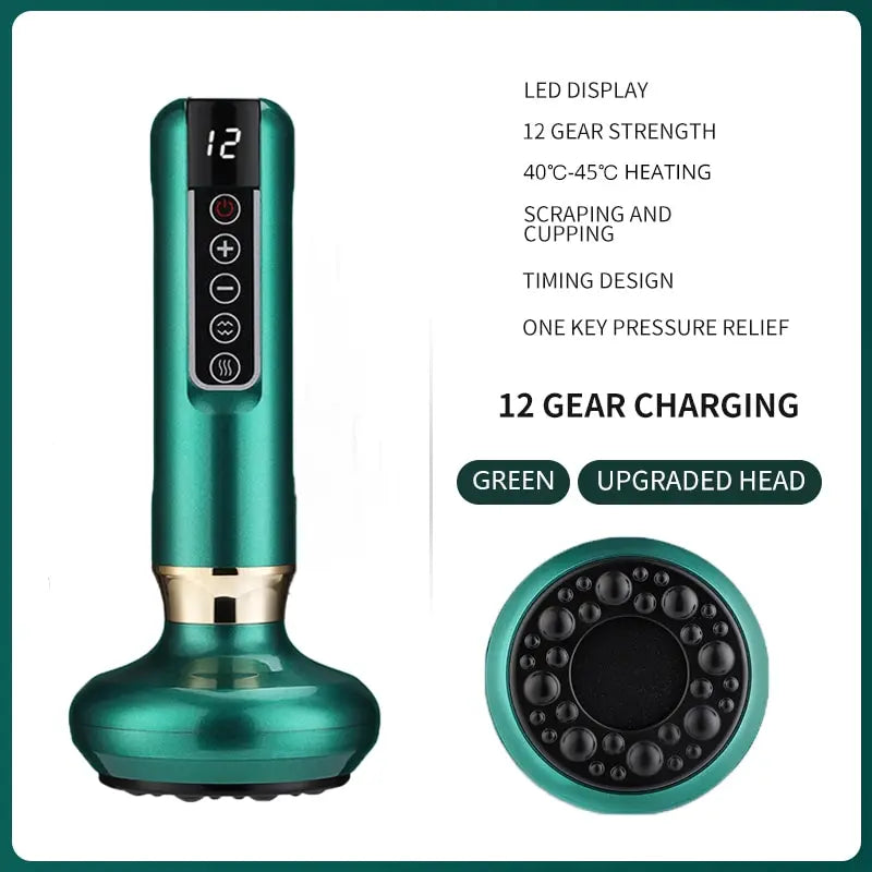 Guam Sha Massager with Electric Suction & Heat πββοΈ | Anti-Cellulite & Pain Relief π₯