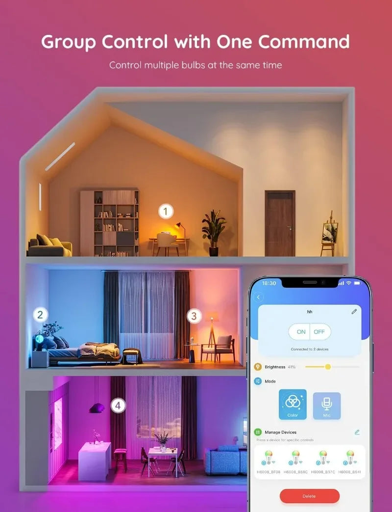 Smart Light Bulbs, Color Changing Light Bulb💡