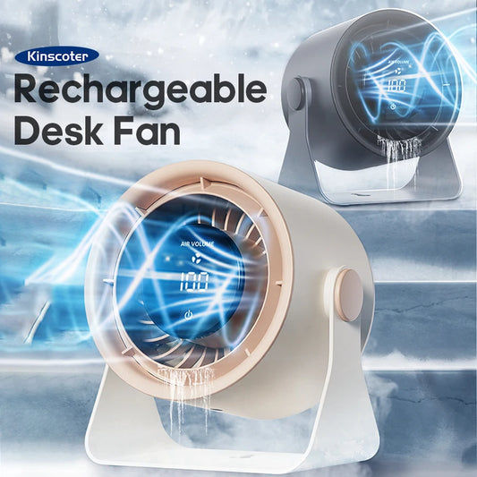 🌬️ Portable USB Fan 🔋 100 Speeds, Quiet & Adjustable for Home & Outdoor ✨
