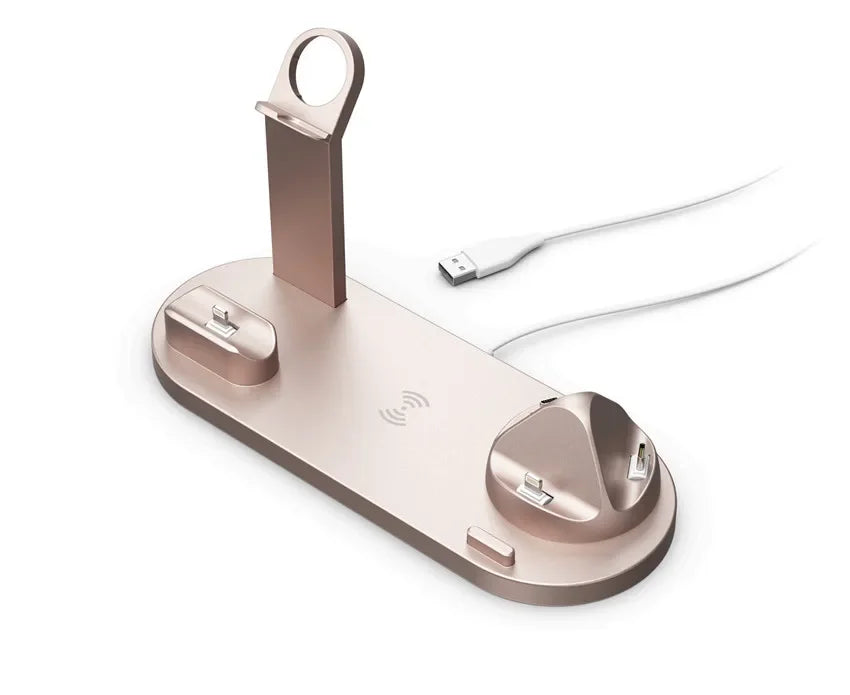 30W 7 in 1 Wireless Charger Stand Pad For iPhone 15-11 Pro Max Apple Watch Airpods Pro iWatch 8 7 Fast Charging Dock Station