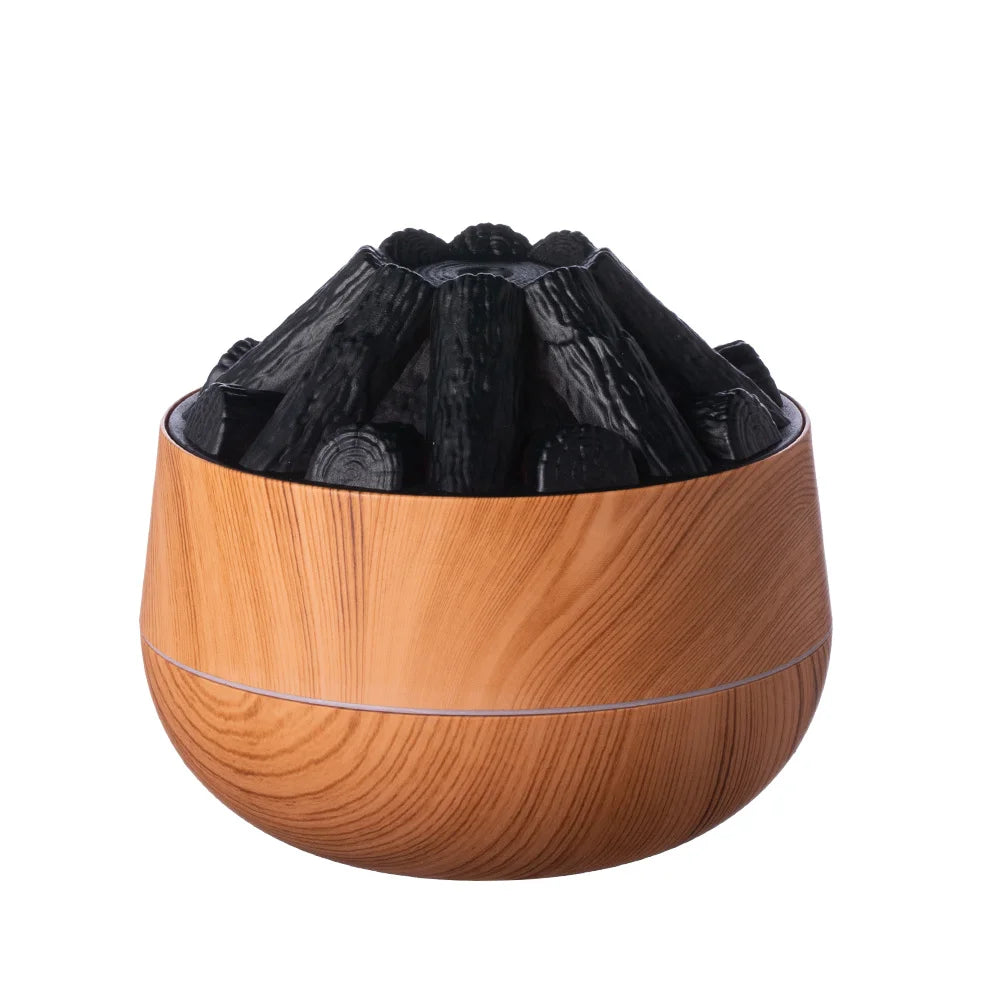 π₯ Charcoal Flame Aroma Diffuser β 300ml Mist πΏπ¨