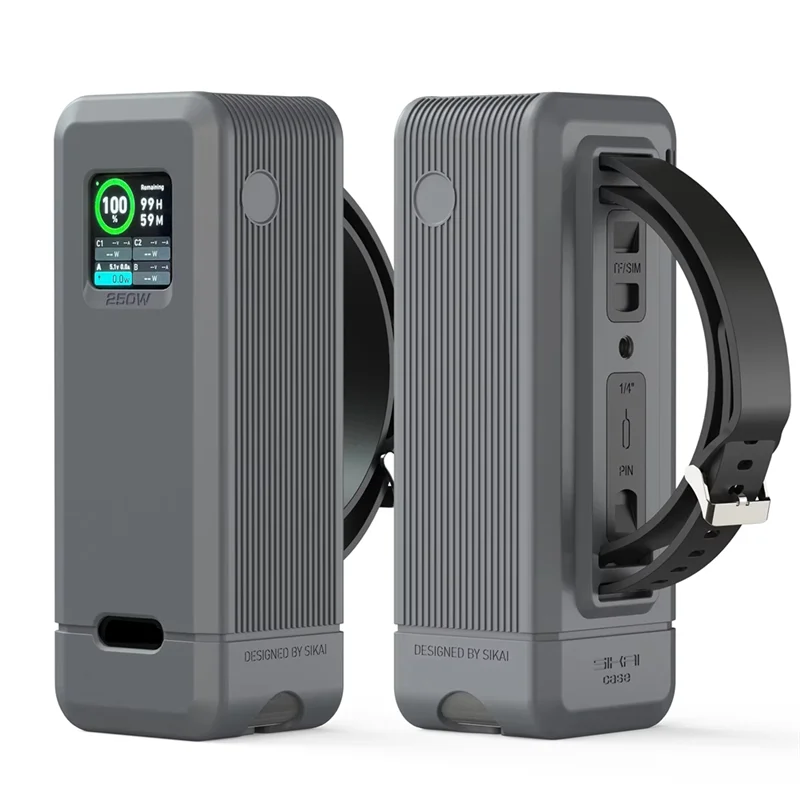 🔥 DIGIT Silicone Case for Anker Prime 250W Power Bank – Shockproof, Travel-Friendly, TF/SIM Storage