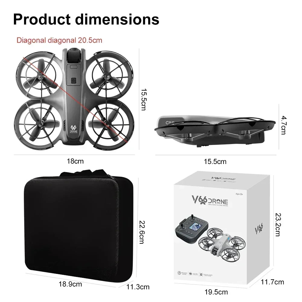 "Xiaomi Mijia MINI V666 4K Drone – 5G Wi-Fi RC Quadcopter with Obstacle Avoidance 🌍✨.