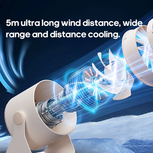 🌬️ Portable USB Fan 🔋 100 Speeds, Quiet & Adjustable for Home & Outdoor ✨