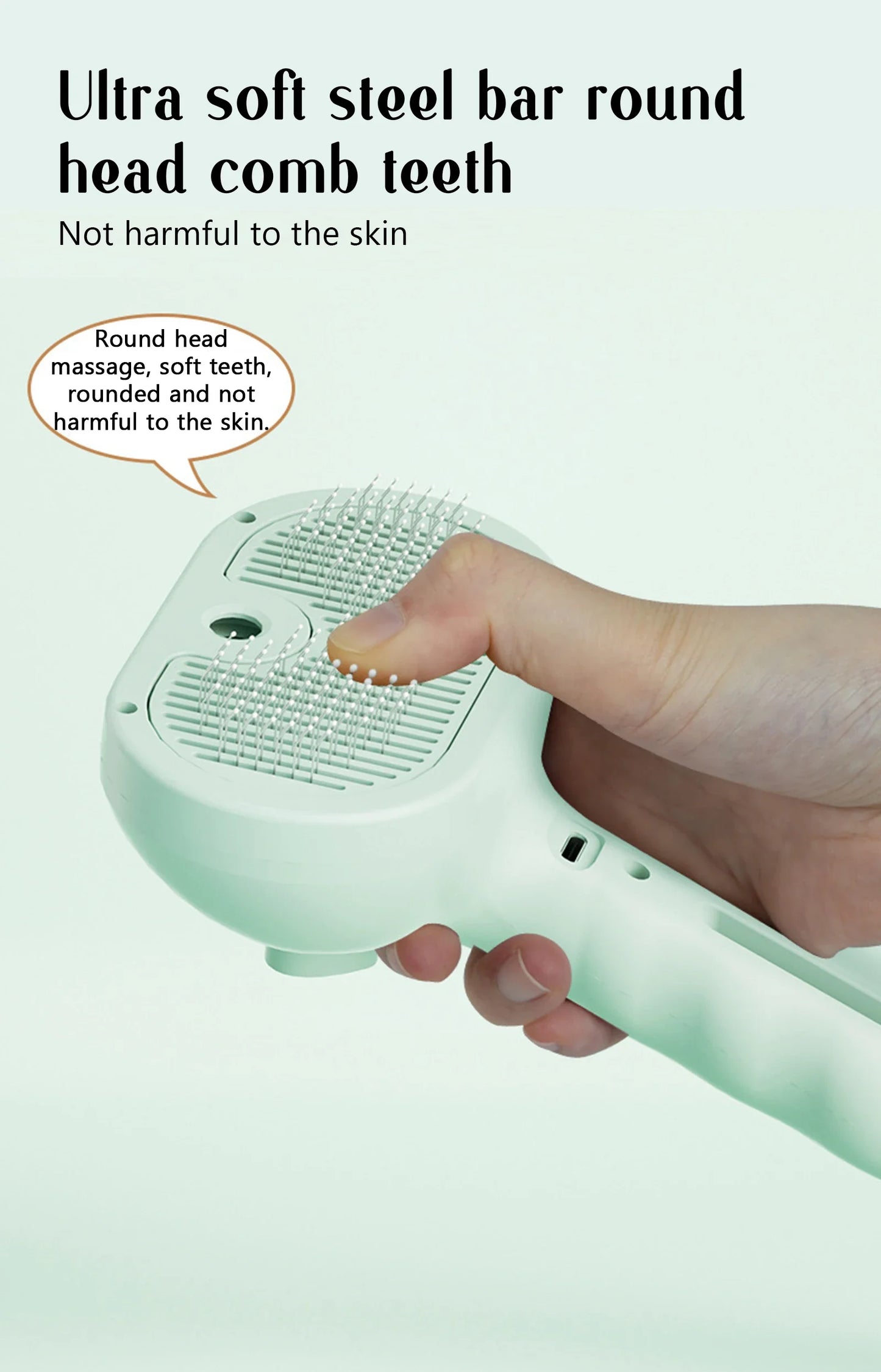 Pet Steam Spray Comb 🐾💦 – Grooming, Dematting & Massage Brush for Cats & Dogs