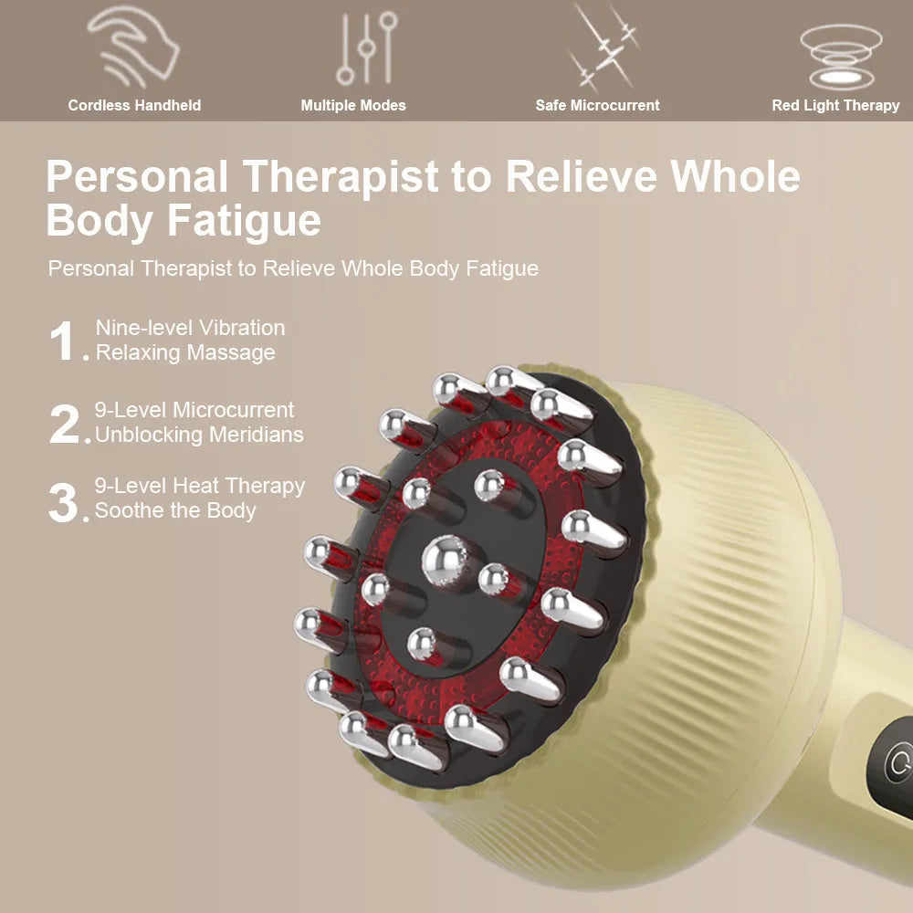 ⚡ Electric Rechargeable Meridian Scraper & Handheld Massager Tool