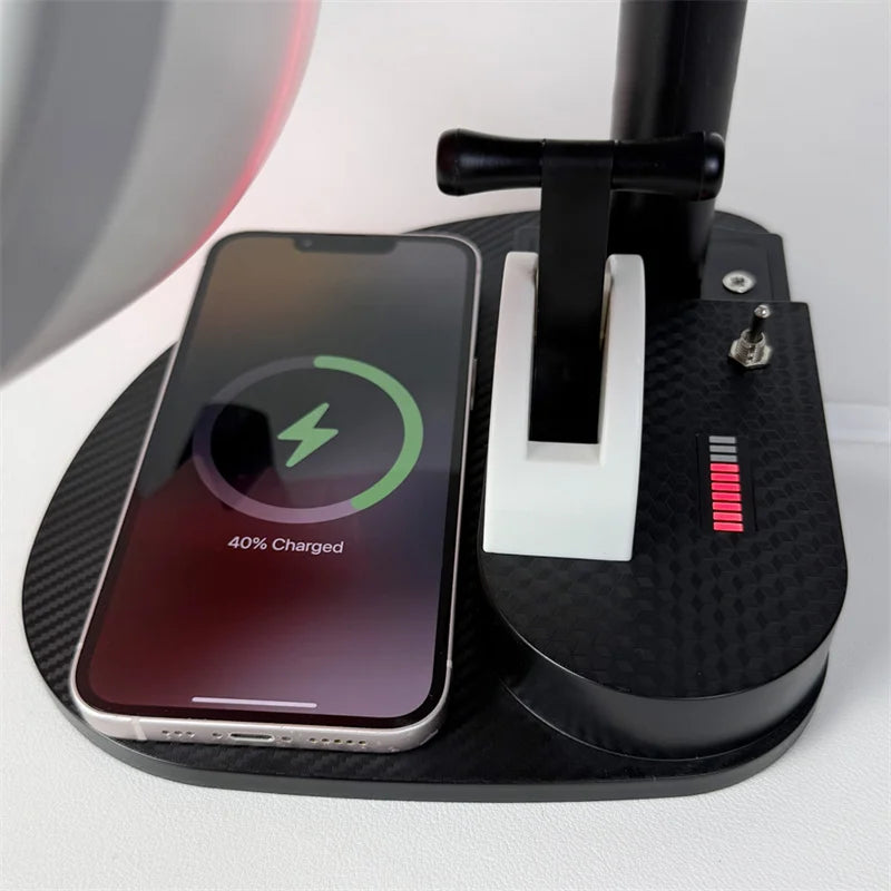 ✈️3-in-1 Jet Engine Turbofan Model Kit – 3D-Printed Desktop Display with Wireless Charger & Built-In Humidifier 📱💨| Premium Aviation-Inspired Tech Gift