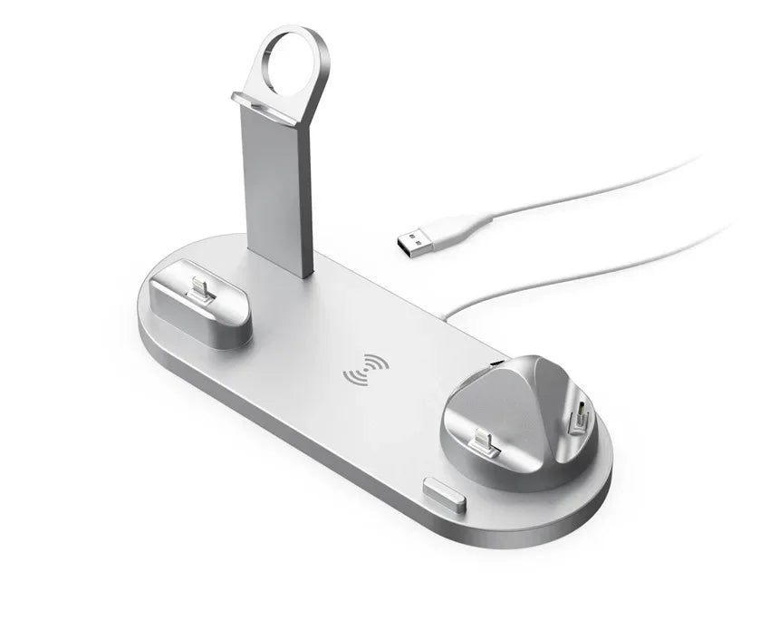 30W 7 in 1 Wireless Charger Stand Pad For iPhone 15-11 Pro Max Apple Watch Airpods Pro iWatch 8 7 Fast Charging Dock Station