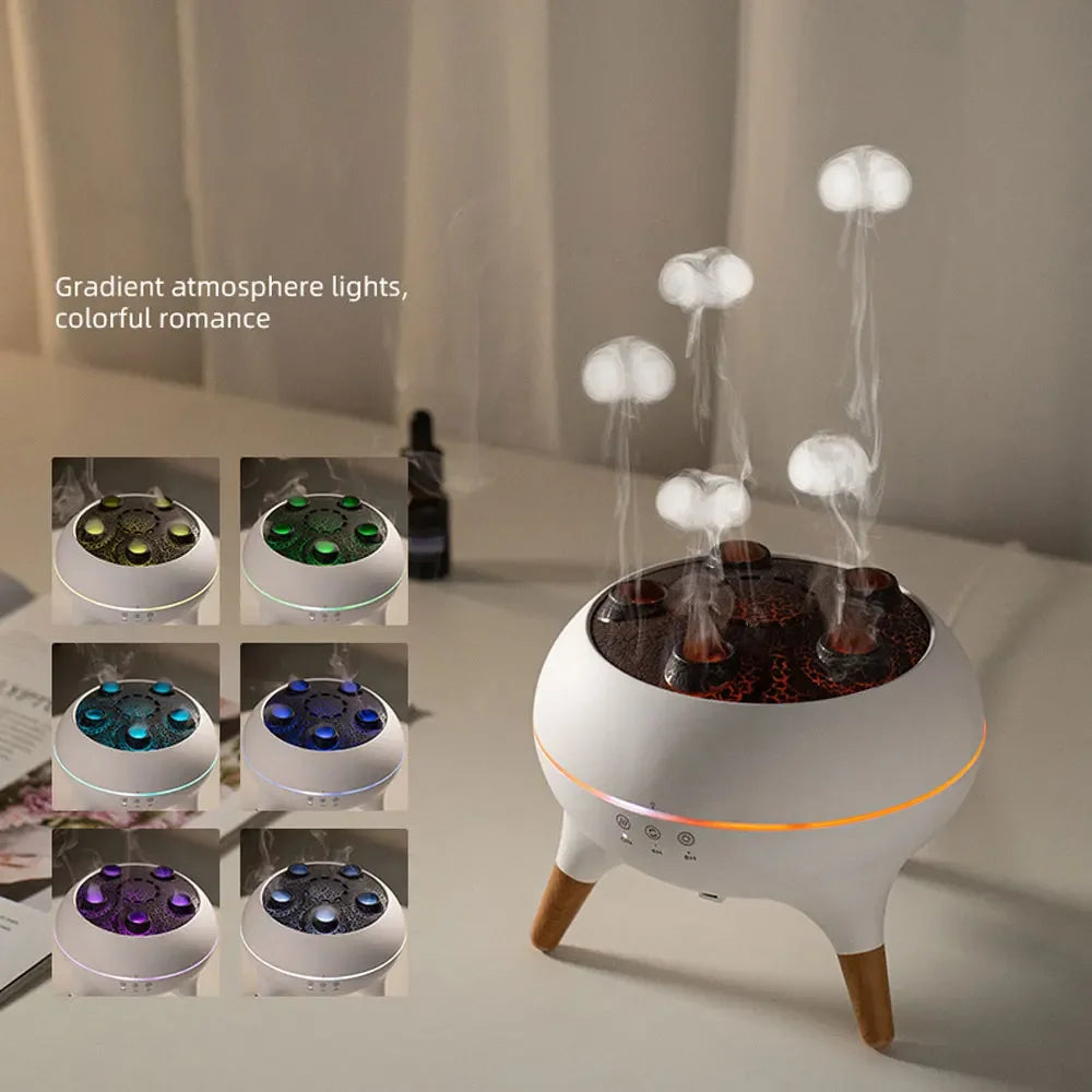 π§ 250ml Jellyfish Air Humidifier & LED Diffuser β Quiet Mist Maker with Remote & Night Light