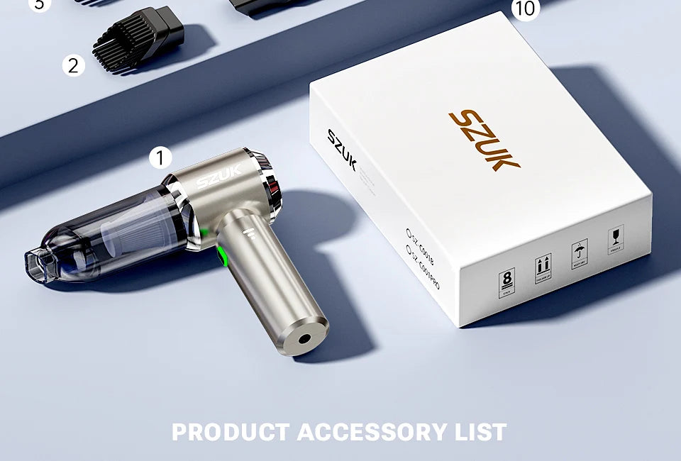 SZUK 985000PA Car Vacuum Cleaner 🚗 Mini Handheld Wireless