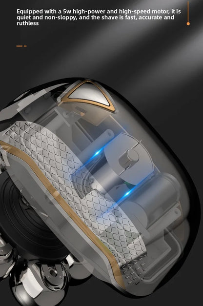 🔥 2025 New Model Men’s 7-Blade Electric Shaver ✨ USB Rechargeable Multi-Function Bald Head & Beard Trimmer 🚀