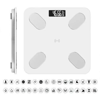 ⚖️ Smart Digital Body Fat Scale 🔵 Bluetooth LCD Body Composition Analyzer 📱