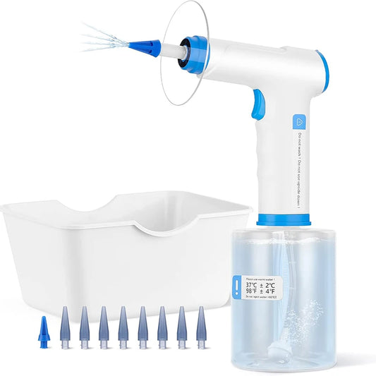 Electric Ear Cleaner - USB-Rechargeable Ear Irrigation Flushing System with 4 Water Pressure Levels for Adults and Kids