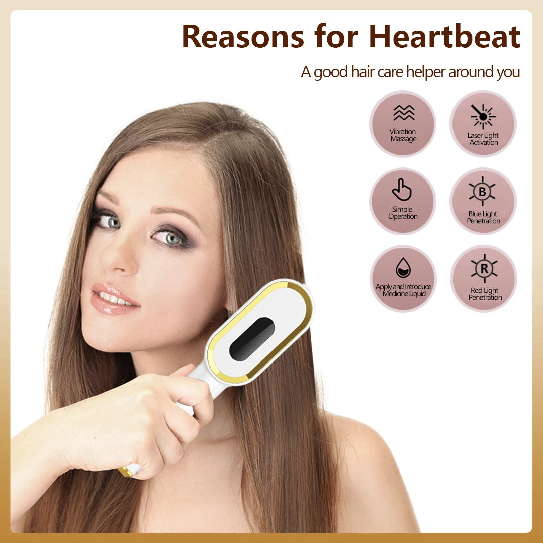 ✨ 2025 Electric Ionic Laser Hair Comb 🌿 Anti-Hair Loss & Scalp Massager