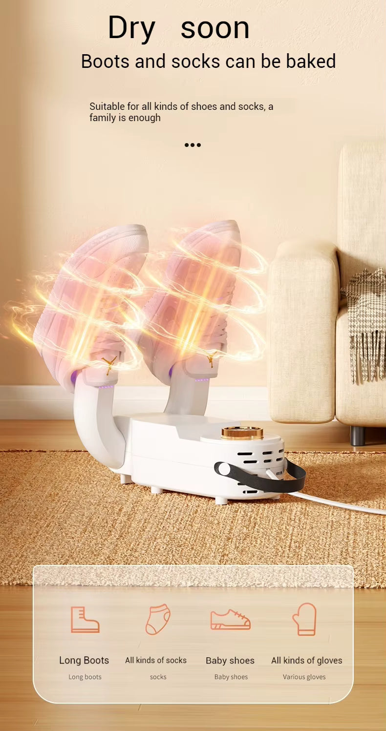 🌟 Portable Shoe Dryer & Baking Machine | Low Noise & Easy to Use
