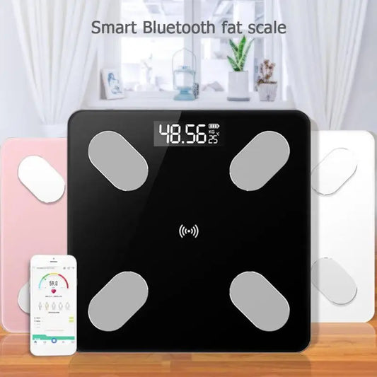 ⚖️ Smart Digital Body Fat Scale 🔵 Bluetooth LCD Body Composition Analyzer 📱