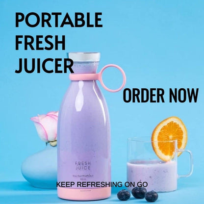 Portable USB Electric Juicer 🍹 | Mini Blender for Smoothies & Shakes