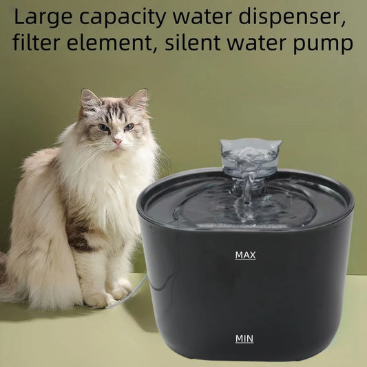 🐶🐱 Smart Pet Water Fountain – 💧 2.2L Large Capacity  🔇 Silent Circulation | Automatic Dispenser