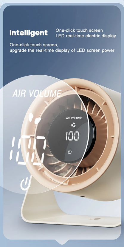 🌬️ Portable USB Fan 🔋 100 Speeds, Quiet & Adjustable for Home & Outdoor ✨