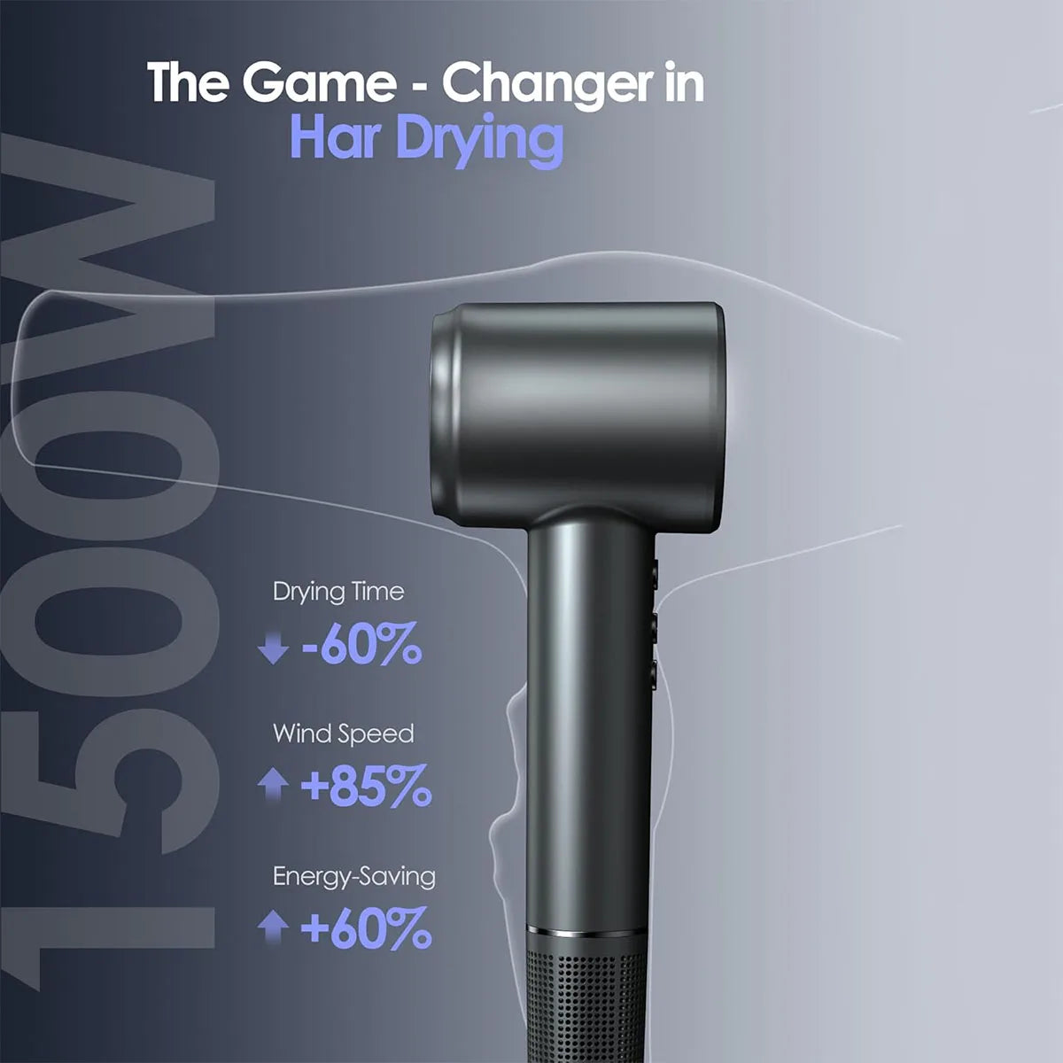 💆‍♀️ Smart Brushless Hair Dryer with Ionic Care & Fast Drying