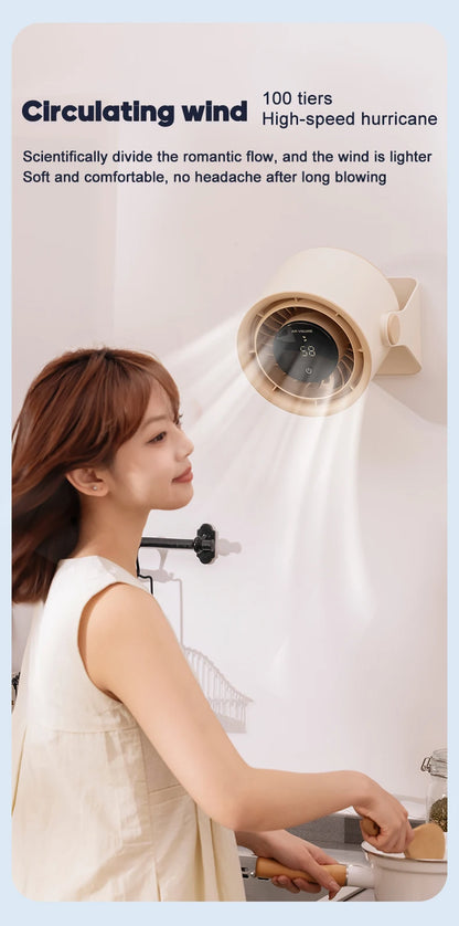 🌬️ Portable USB Fan 🔋 100 Speeds, Quiet & Adjustable for Home & Outdoor ✨