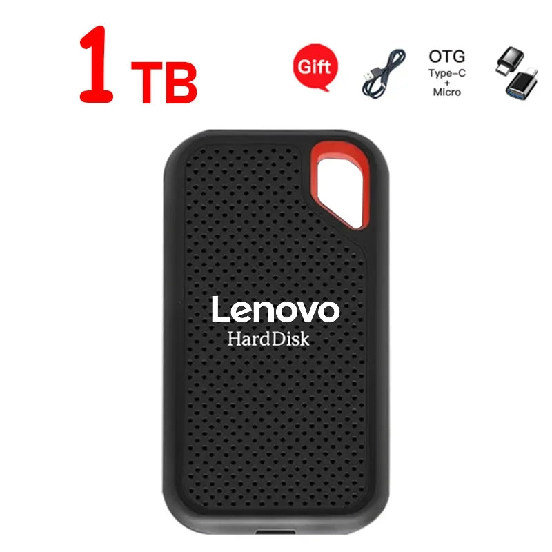 🔥 Lenovo Ultra-Capacity Portable SSD (128TB/16TB/8TB) | USB 3.1 High-Speed External Storage Drive