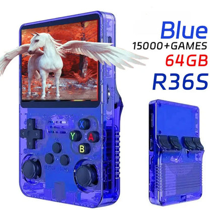 WDYQJE R36S Handheld Game Console 🎮64GB / 128GB 15000 Games