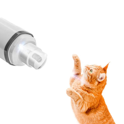 🐾 Electric Pet Nail Grinder – 💡 LED Light | 🔋 USB Rechargeable | 🐶🐱 Quiet & Safe Clipper
