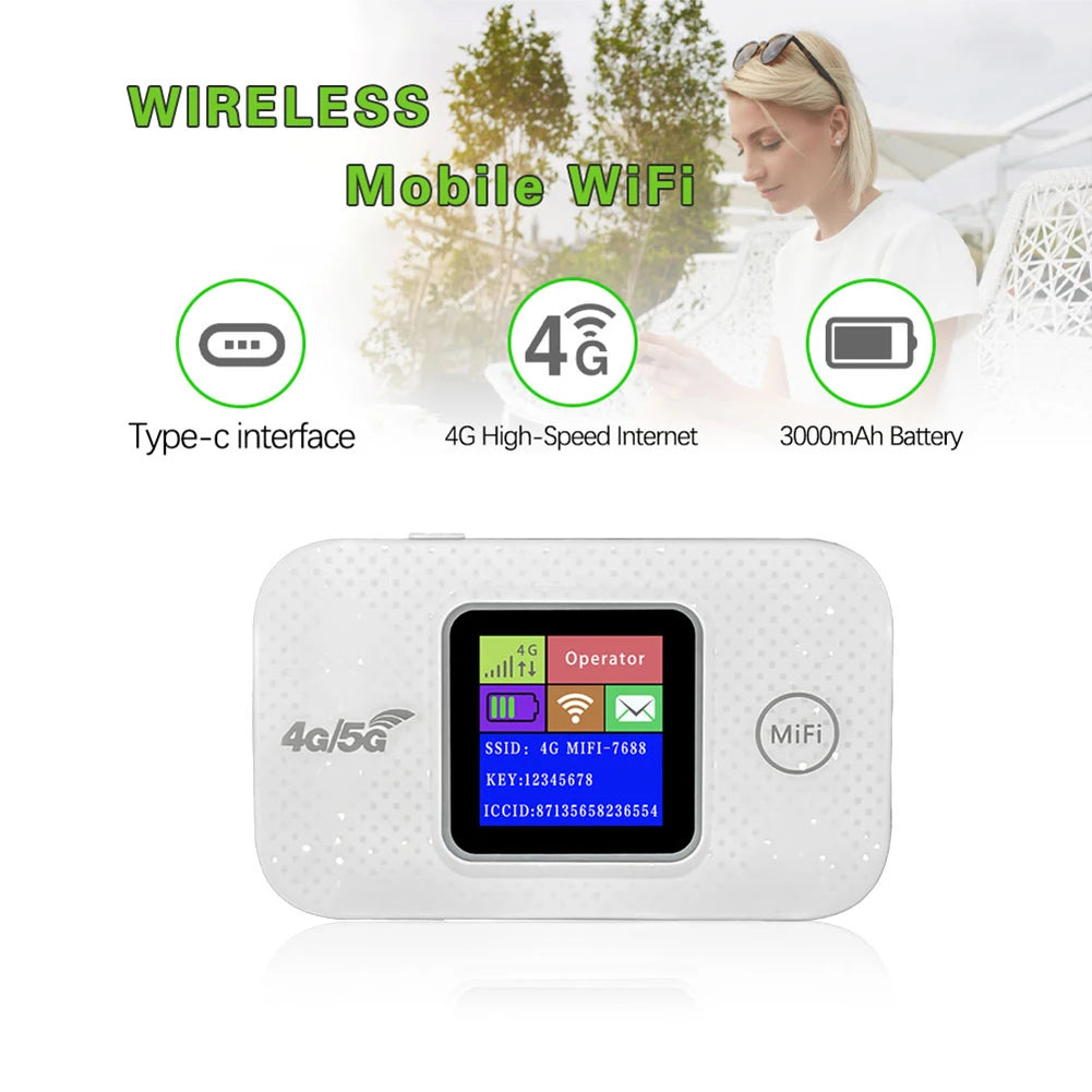 📡 4G LTE Mini WiFi Router 🔋 Portable Hotspot with SIM Slot | 150Mbps