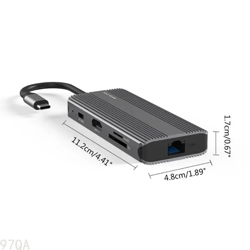 🖥️⚡ 97QA USB-C Hub | HDTV + Gigabit LAN + PD100W
